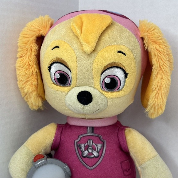 Paw Patrol Skye Snuggle Up Plush Pink Flashlight Sounds Working Stuffed Animal - Picture 3 of 11